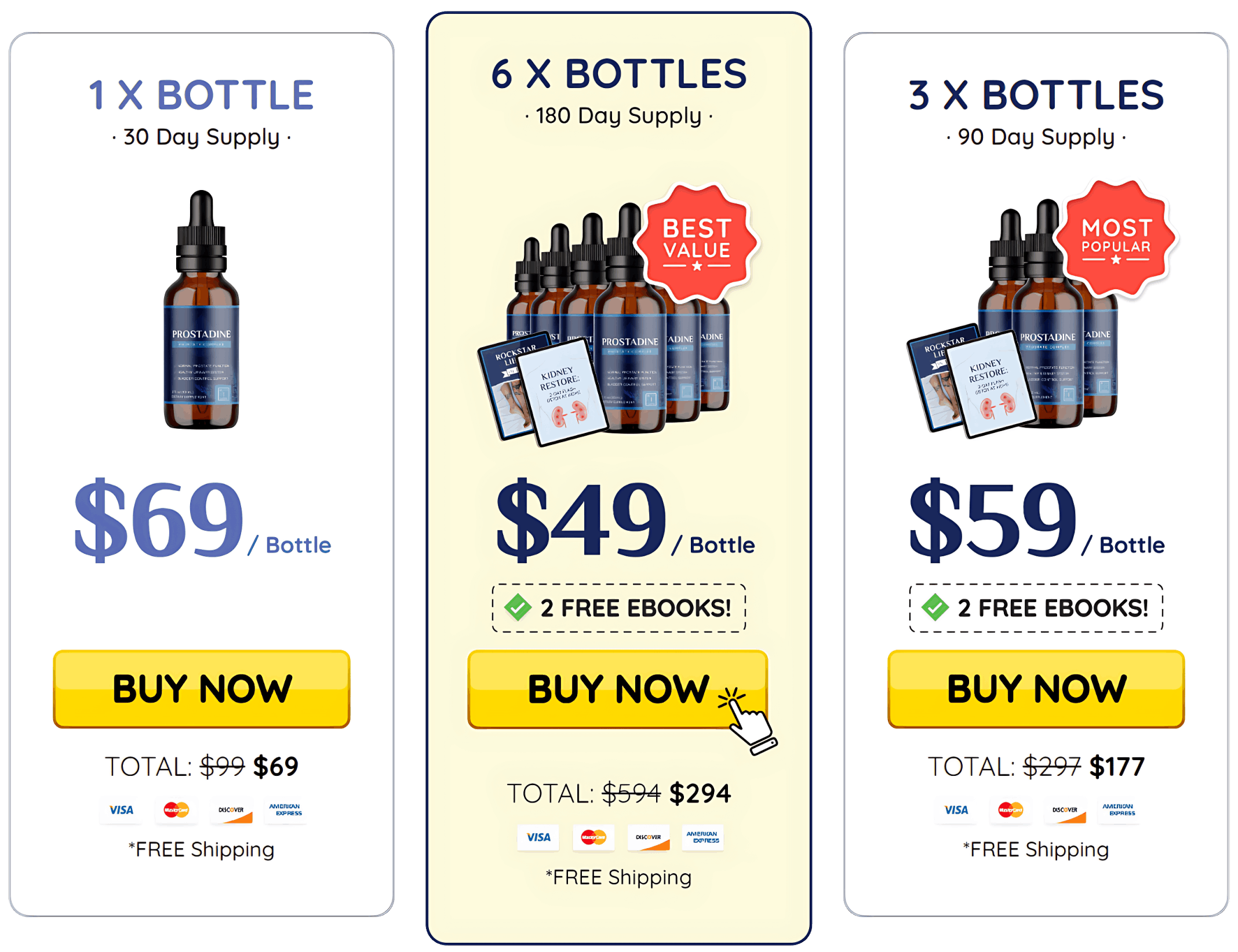 Prostadine pricing